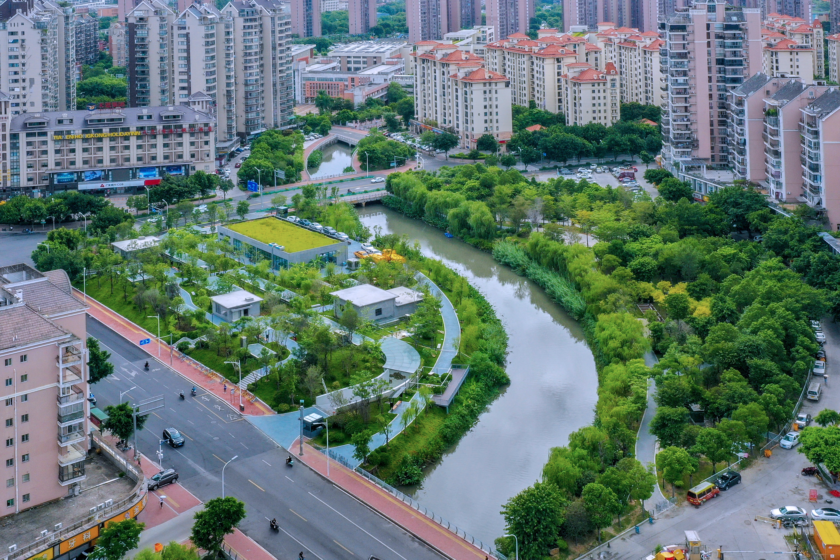 全国首个城区全域水体综合治理——福州金山水系调度中心